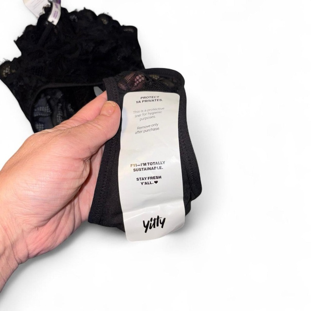 YITTY Black Floral Lace Panties - Picture 5 of 8
